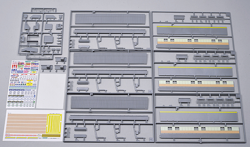 着色済み 小型駅／中型駅／都会型対向式ホームセット – 新製品紹介