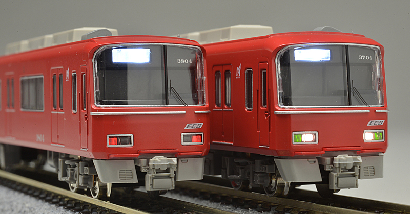 新品鉄道模型 1/150 名鉄3700系(2次車)増結4両編成セット(動力
